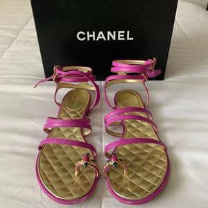 Chanel Flat Gladiator Sandals